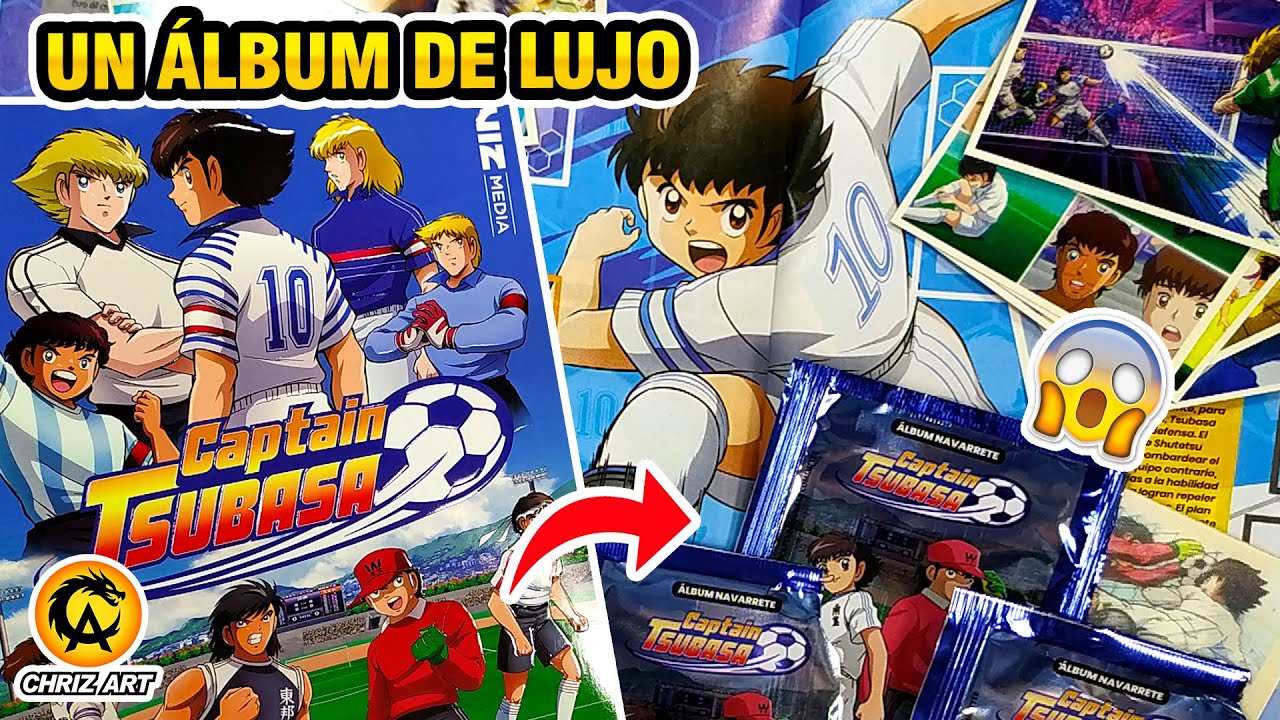 🔥 UNBOXING ⚽ CAPTAIN TSUBASA ÁLBUM DE ANIME FÚTBOL NAVARREYES + SOBRES | CHRIZ ART