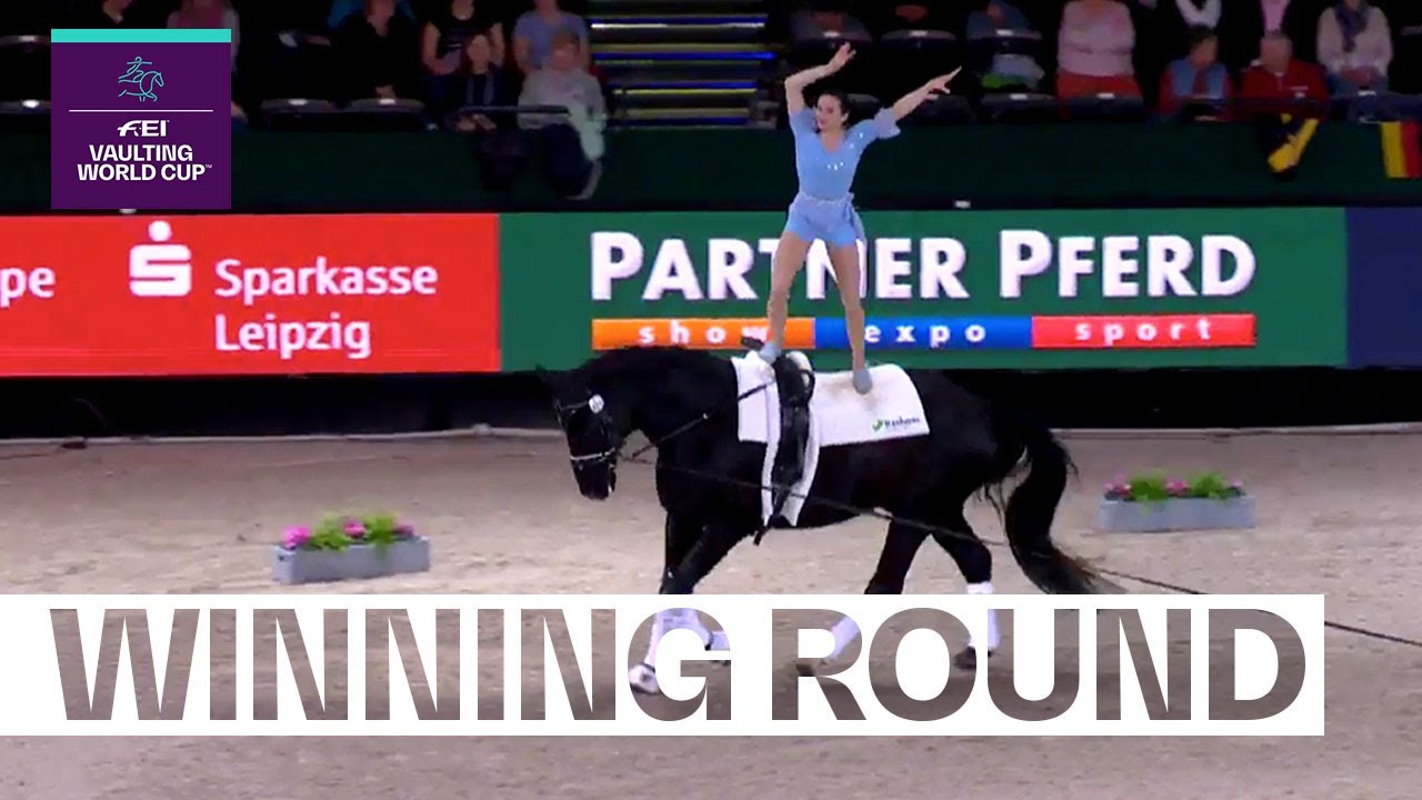 Janika Derks&rsquo; smooth skills to win | FEI Vaulting World Cup&trade; Leipzig