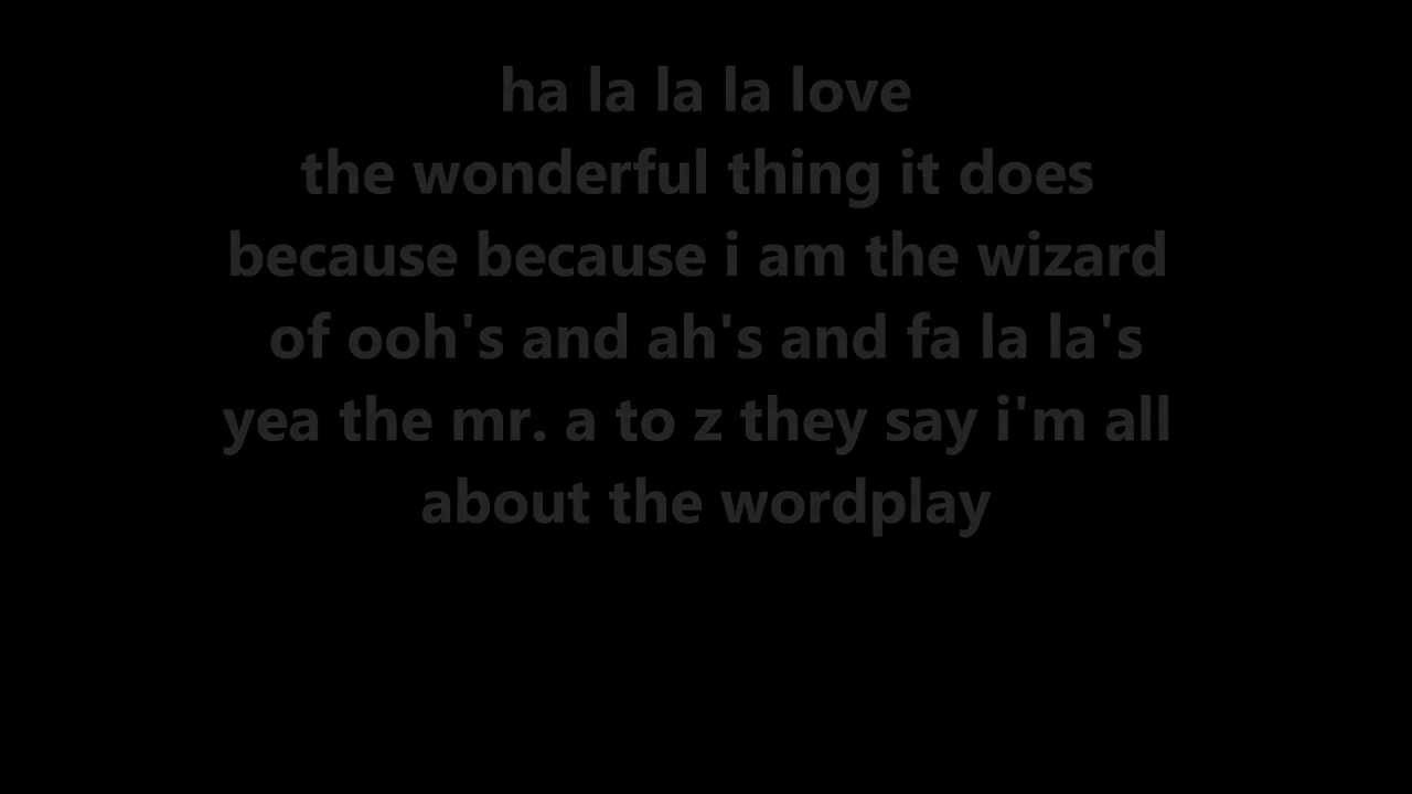 Jason Mraz- Wordplay lyrics