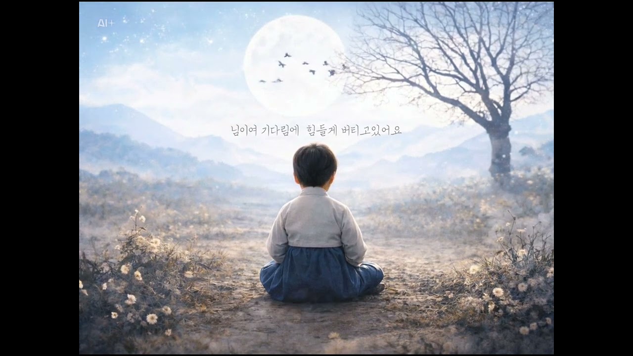 기다려도 오지 않는 님, 목 놓아 불러도 오지 않는 님. 언제까지 기다려야 님이 오시는 겁니까? 기다림에 지쳐 쓰러질 것 같아요, 님이여.