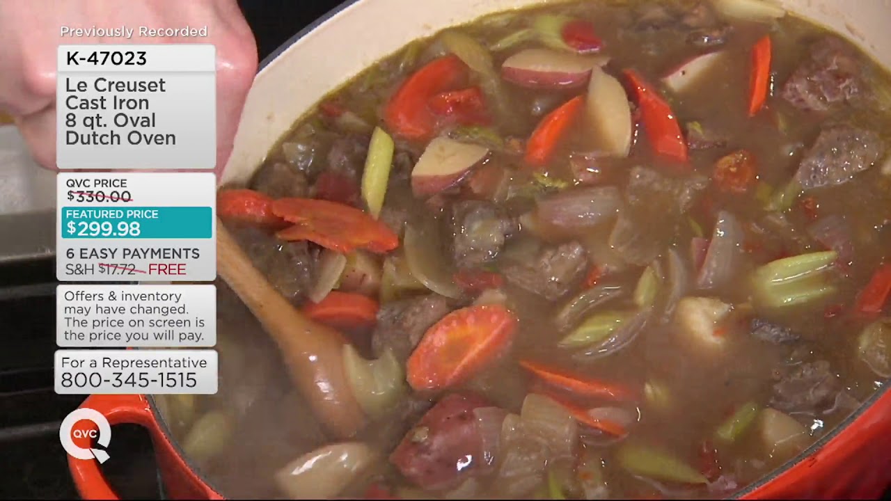 Le Creuset Cast Iron 8 qt. Oval Dutch Oven on QVC