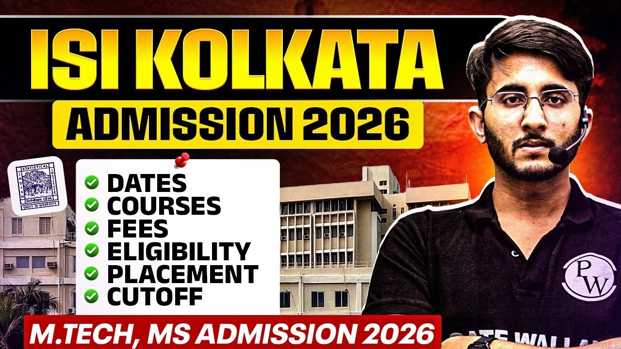 ISI Kolkata Admission 2026 | Mtech, MS Admission Without GATE Or Low GATE Score | Complete Details