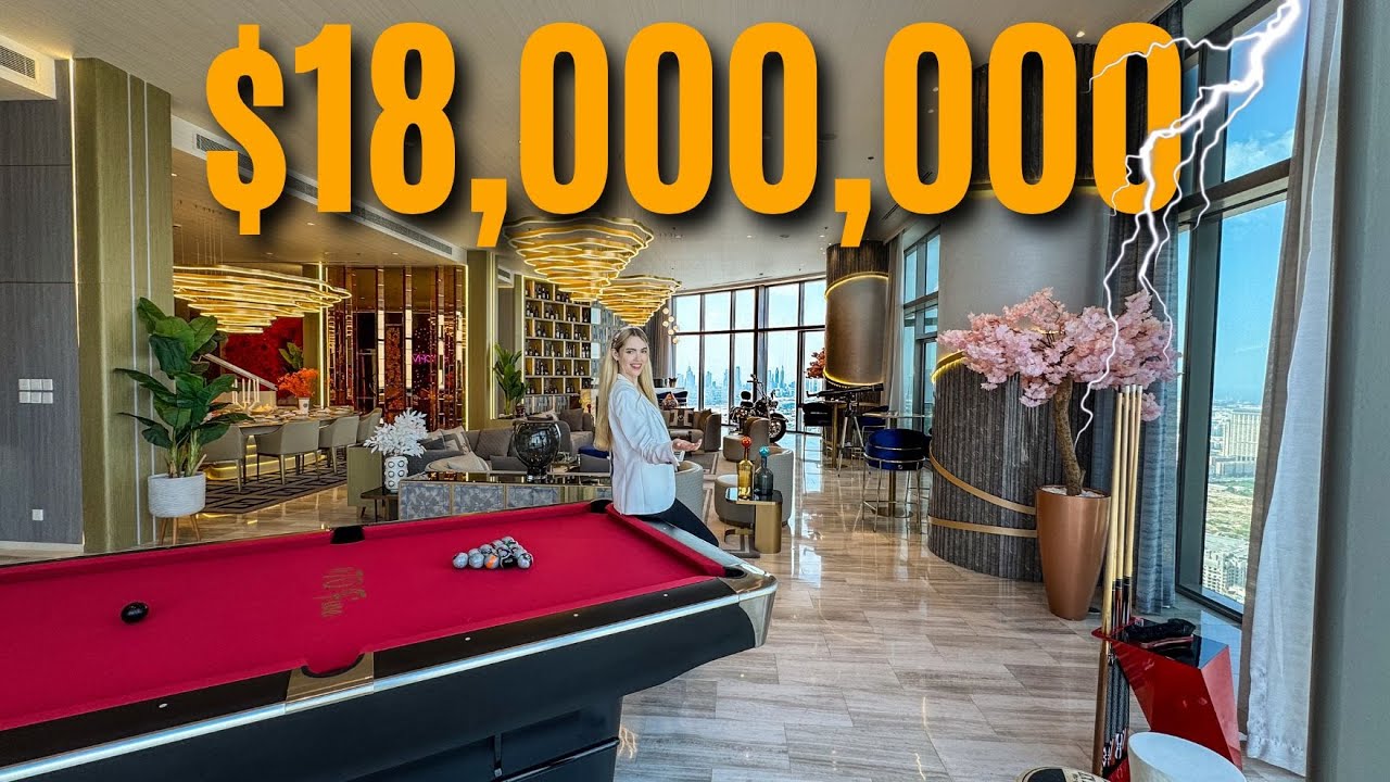 Inside $18,000,000 Penthouse with Panorama Dubai Views!!!