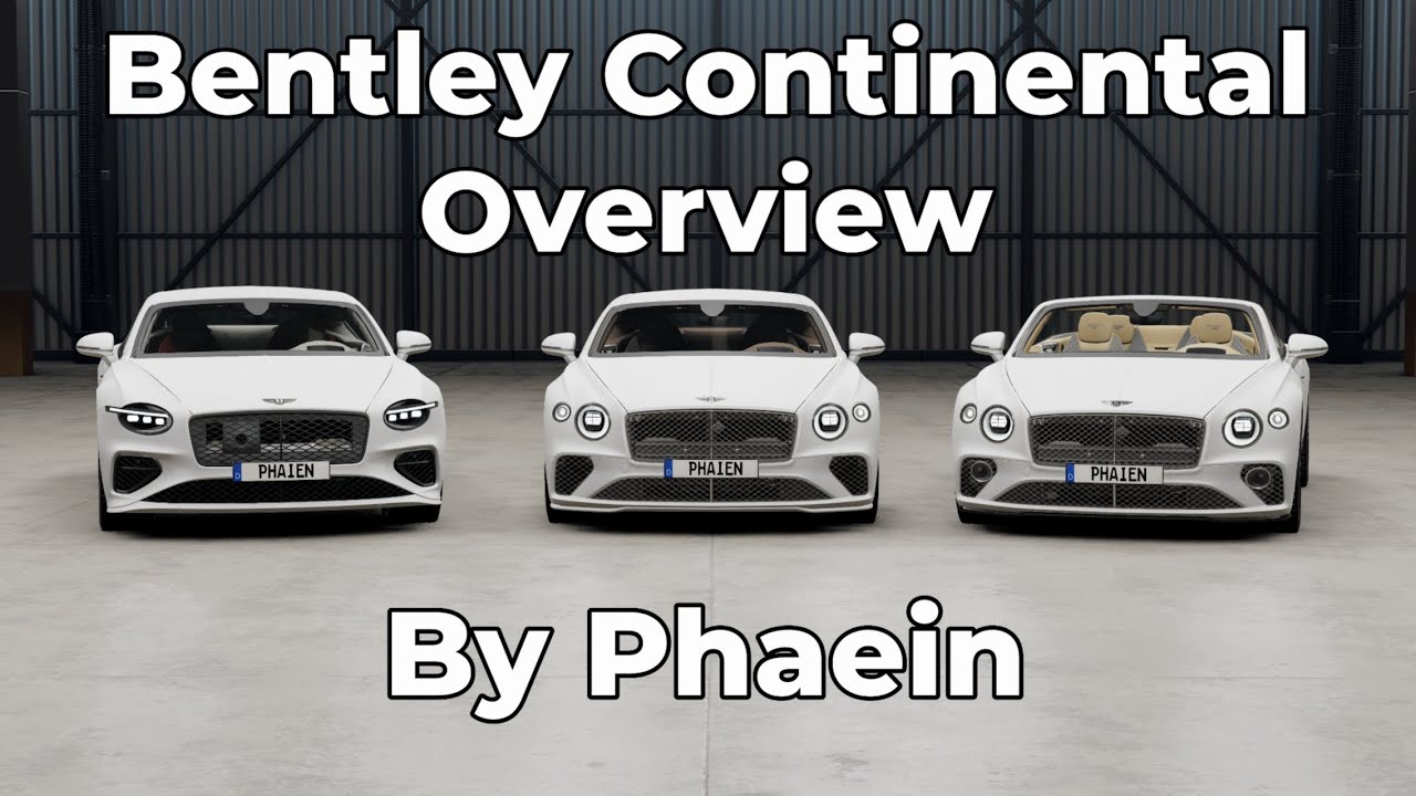 Beamng.drive | Bentley Continental Mod By Phaein - Overview