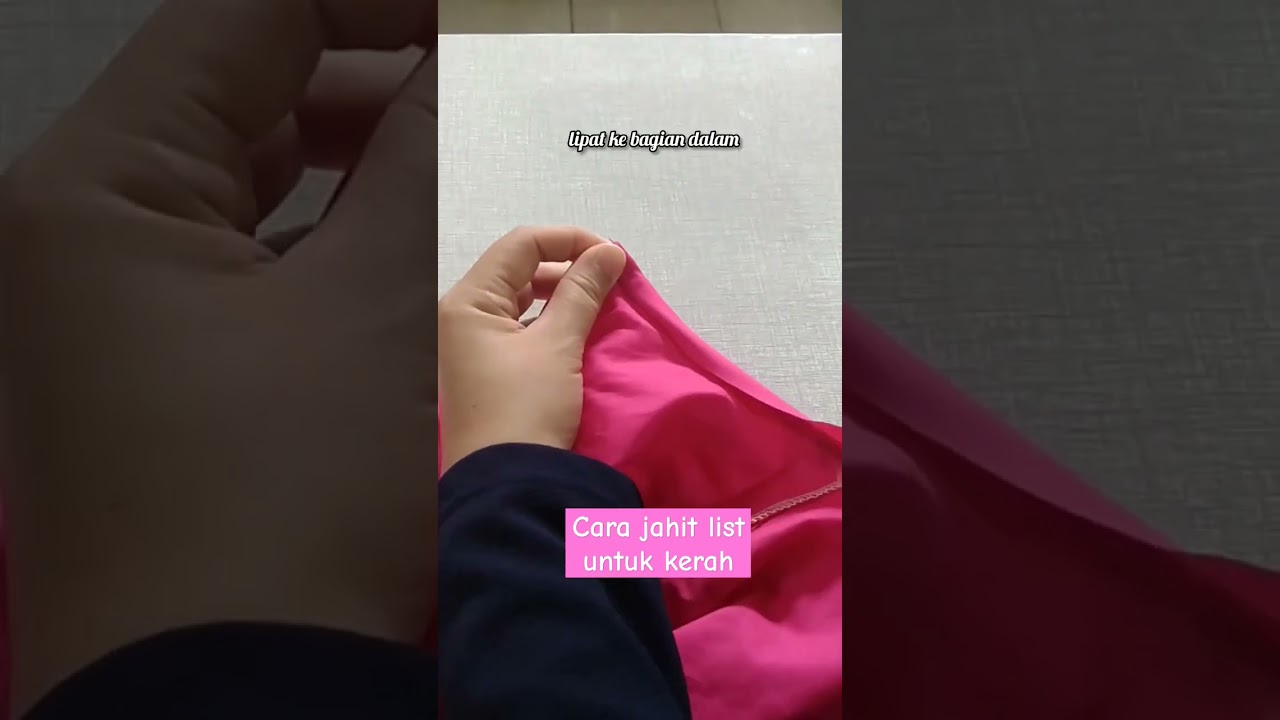 cara jahit list untuk kerah #trikmenjahit #sewingpatterns #sewing #tutorial #sewingmachine