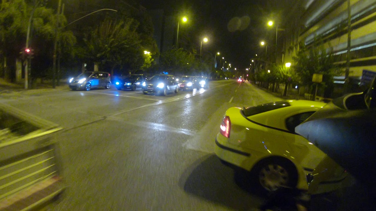 Cop vs biker (Greece) ~ Close call ~