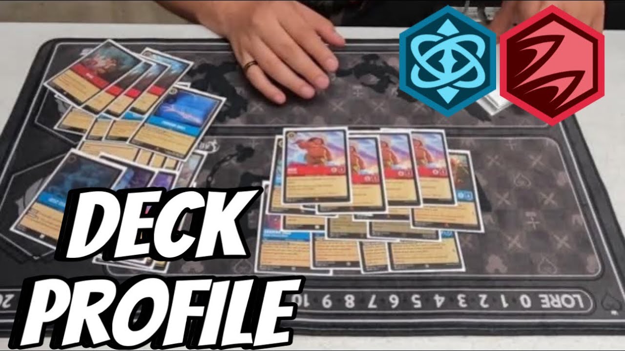 Ruby sapphire deck profile (really consistent deck) #disneylorcana #lorcanatcg #lorcana