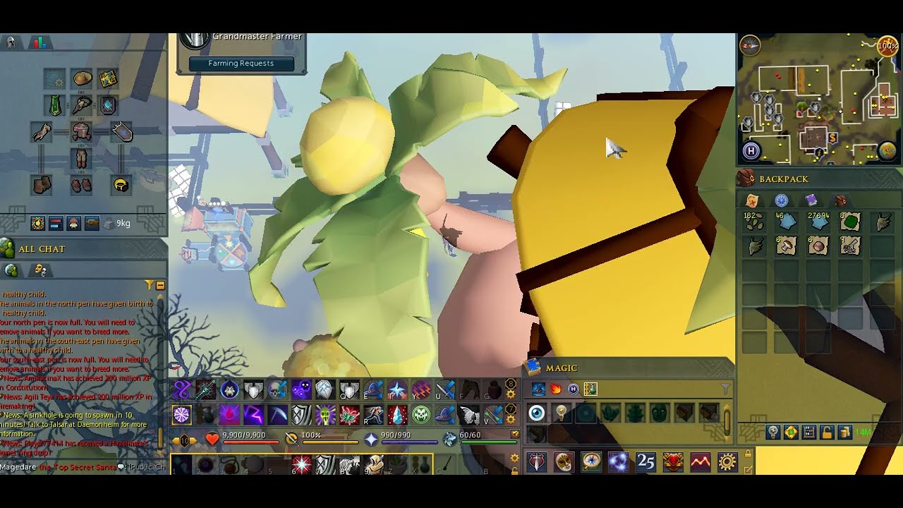 farming xp so good , it feels like cheating