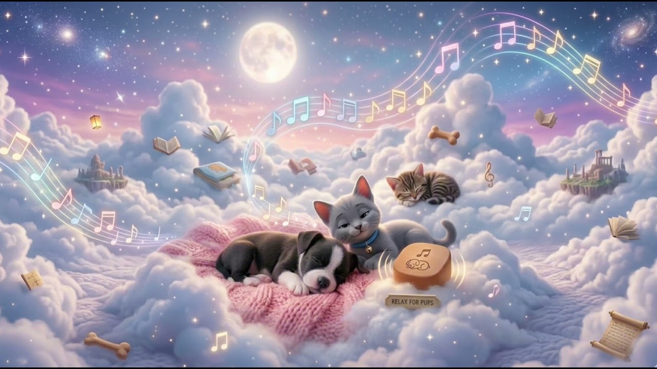  5 Hours Calming Lullaby Music for Pets 🐶🐱 Relaxing Sleep Music for Dogs & Cats Home Alone