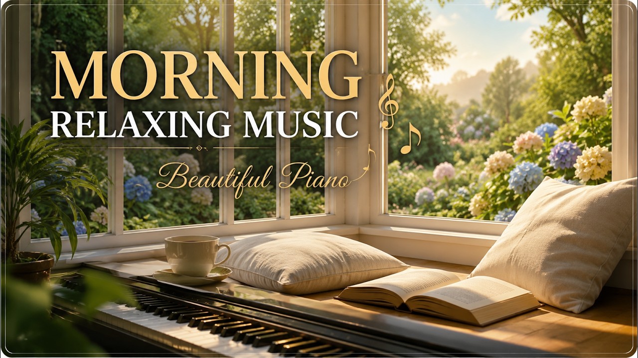 Morning Relaxing Music | Peaceful Piano for Positive Energy and Healing Morning Vibes ~