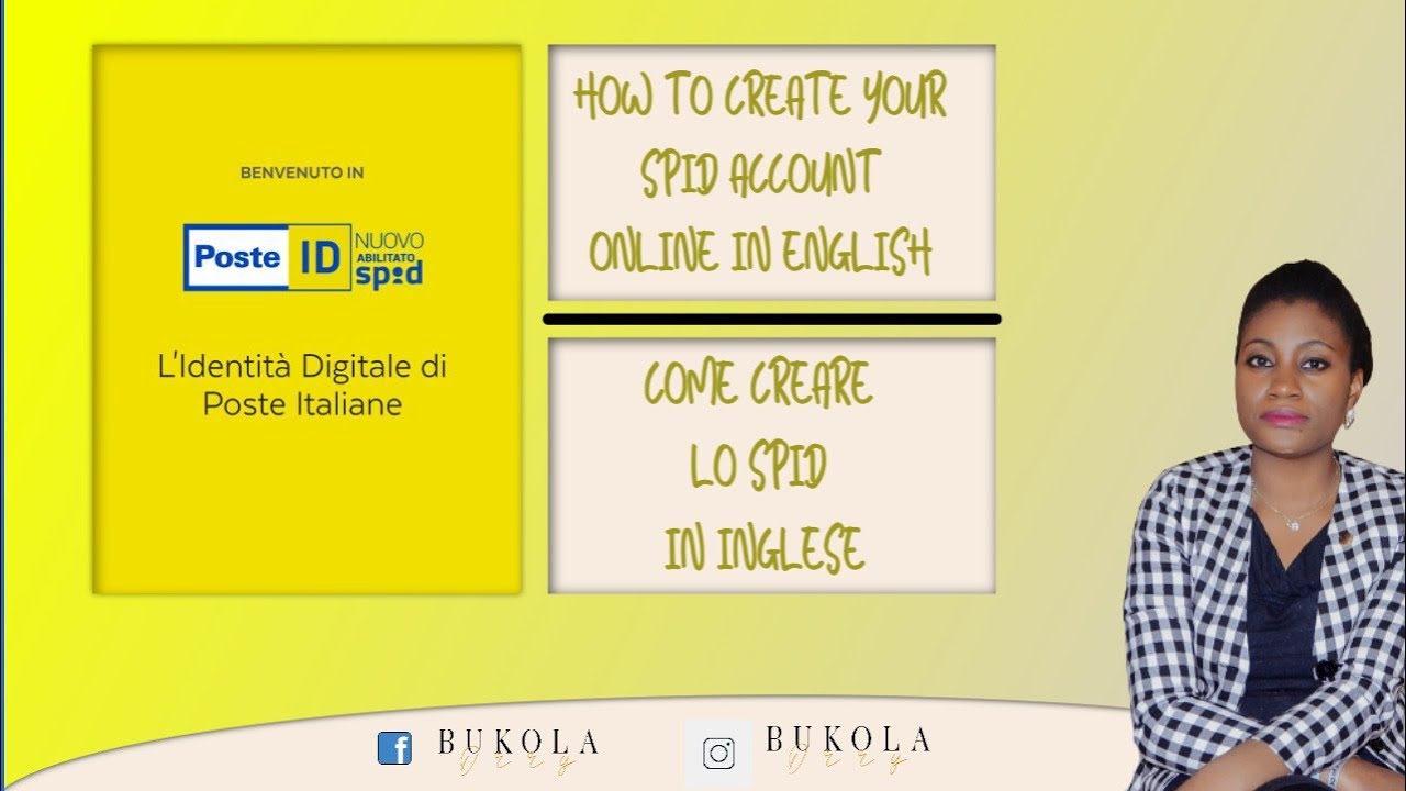 How to create your SPID account online in English | Come creare lo SPID