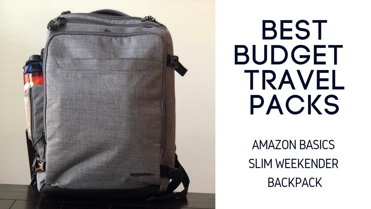 Best Budget Travel Packs: Amazon Basics Slim Weekender Travel Backpack Review