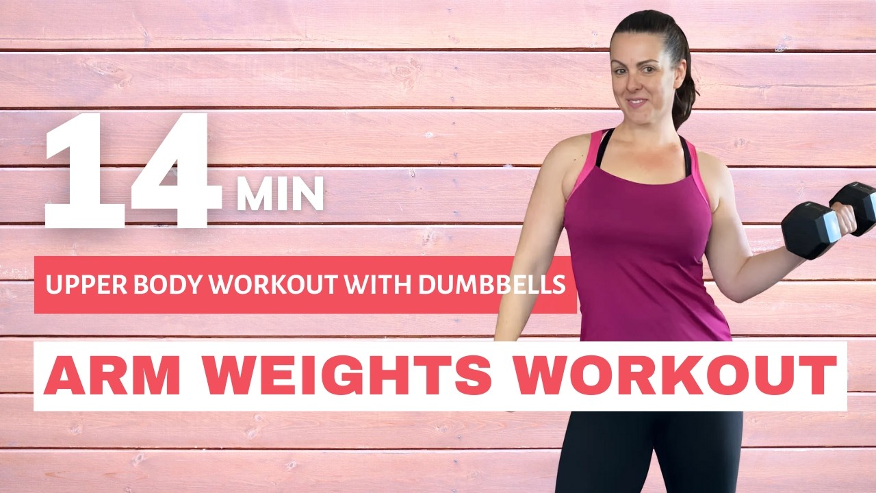 14 Min Arm Weights Workout for Women I Arm Workout with Dumbbells at Home