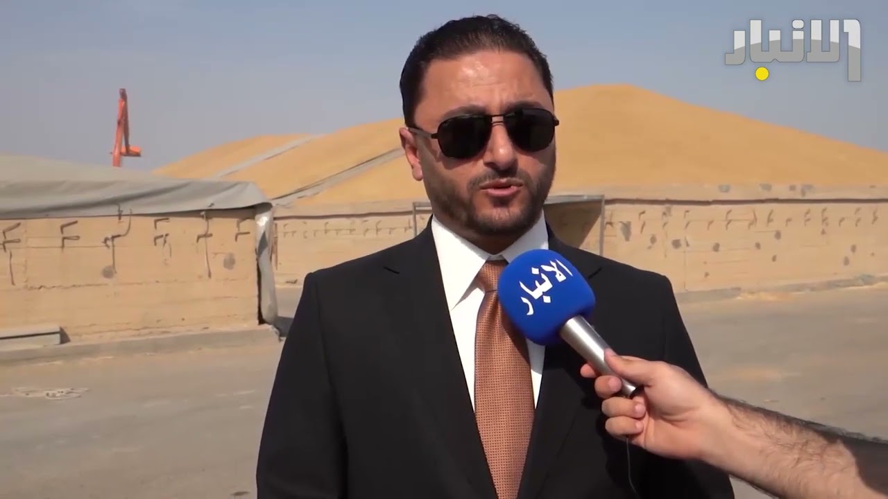 مدير زراعة الأنبار وعضو مجلس المحافظة أيوب الحلبوسي يزوران الشركة العامة لتجارة الحبوب