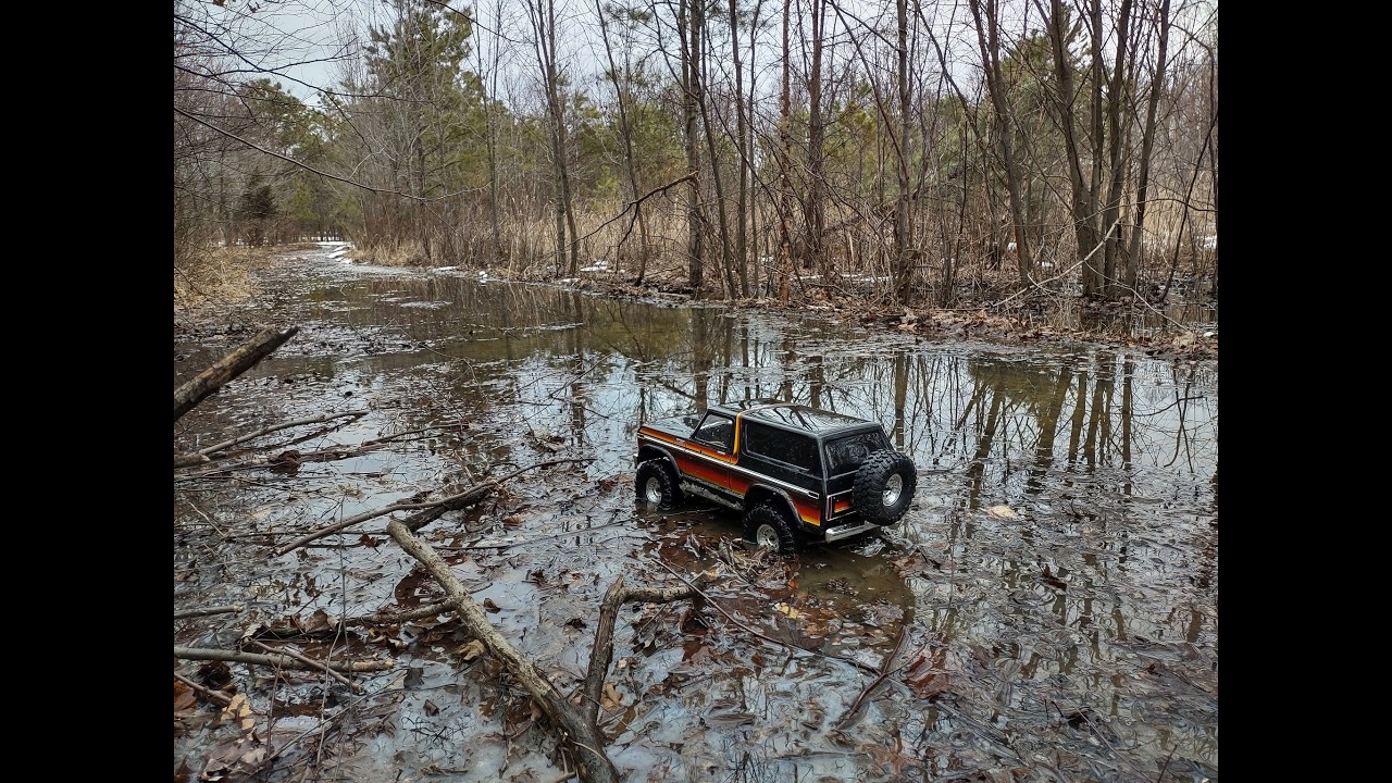 Traxxas TRX4 1979 Ford Bronco - 2/21/26 - Julian L. Capik Nature Preserve - Lowland Water Crawling