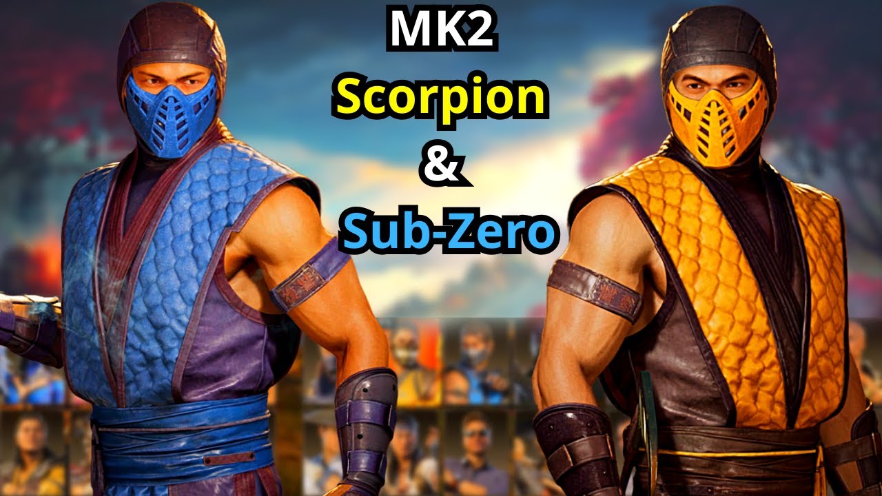 Klassic MK2 Sub-Zero and Scorpion Skins (Mod by teutonicknight12345)- MK1 Skins Showcase