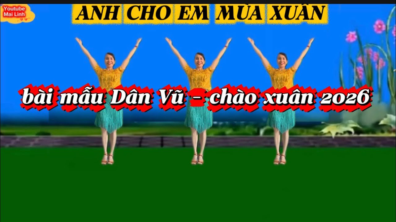 bài mẫu Dân Vũ - ANH CHO EM MÙA XUÂN // có hướng dẫn dưới video👇