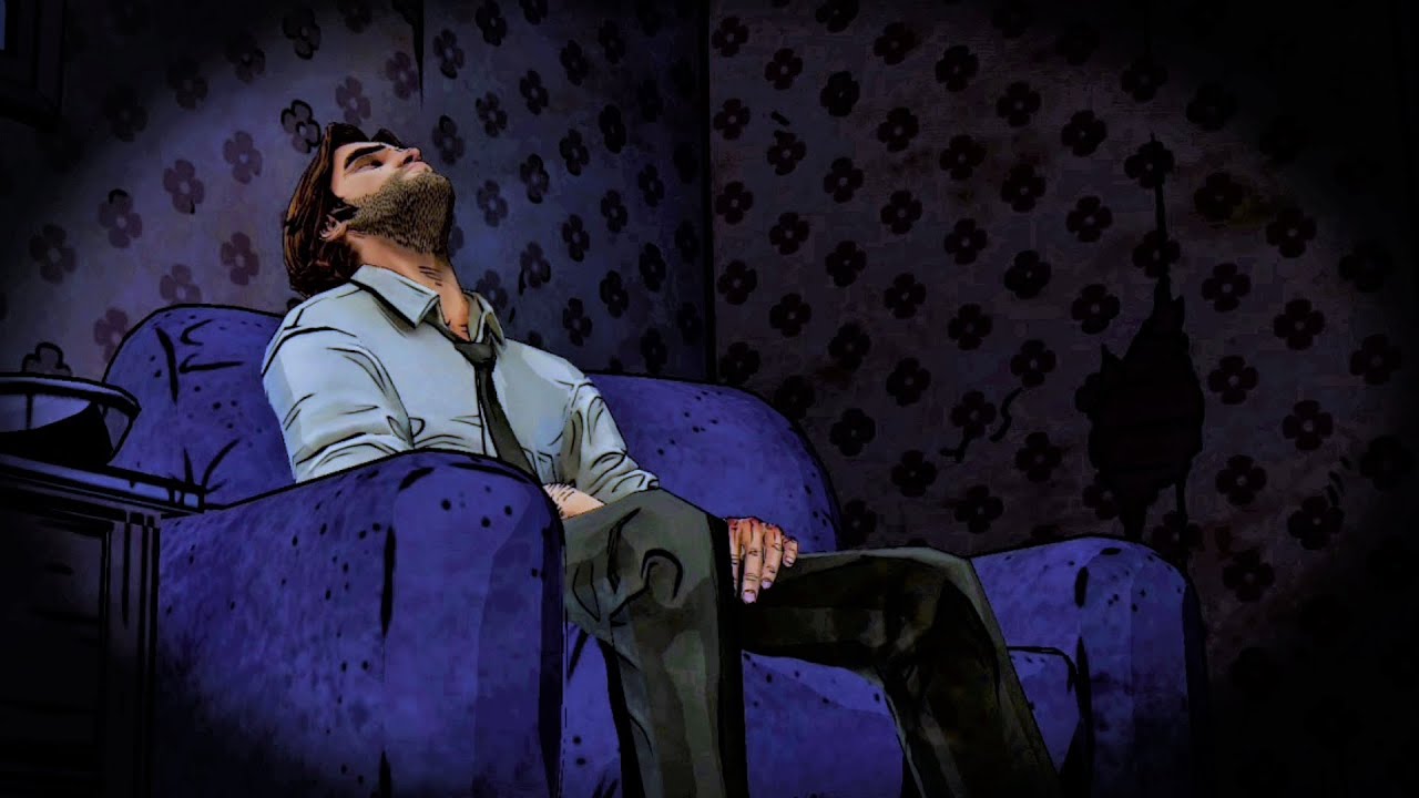 The Wolf Among Us - Bigby Wolf Apartment music with rain (relaxing)