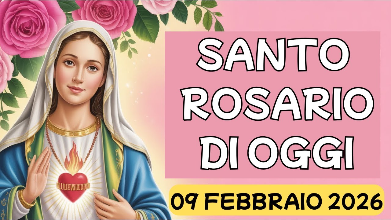 Santo Rosario Breve di Oggi - Lunedí 09 Febbraio🙏 Misteri Gaudiosi 🙏 Rosario alla Vergine Maria