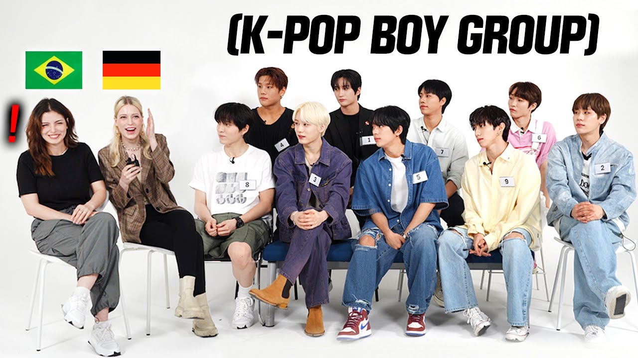 Foreigners Meet K-POP Idol Group For the First Time! (Guess K-pop Idol Position) Brazil,Germany, DKB