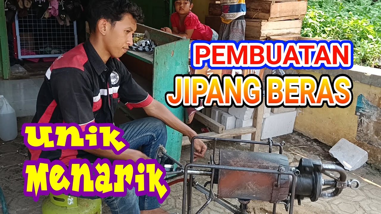 Pembuatan JIPANG BERAS / jajanan tradisional yang masih di sukai