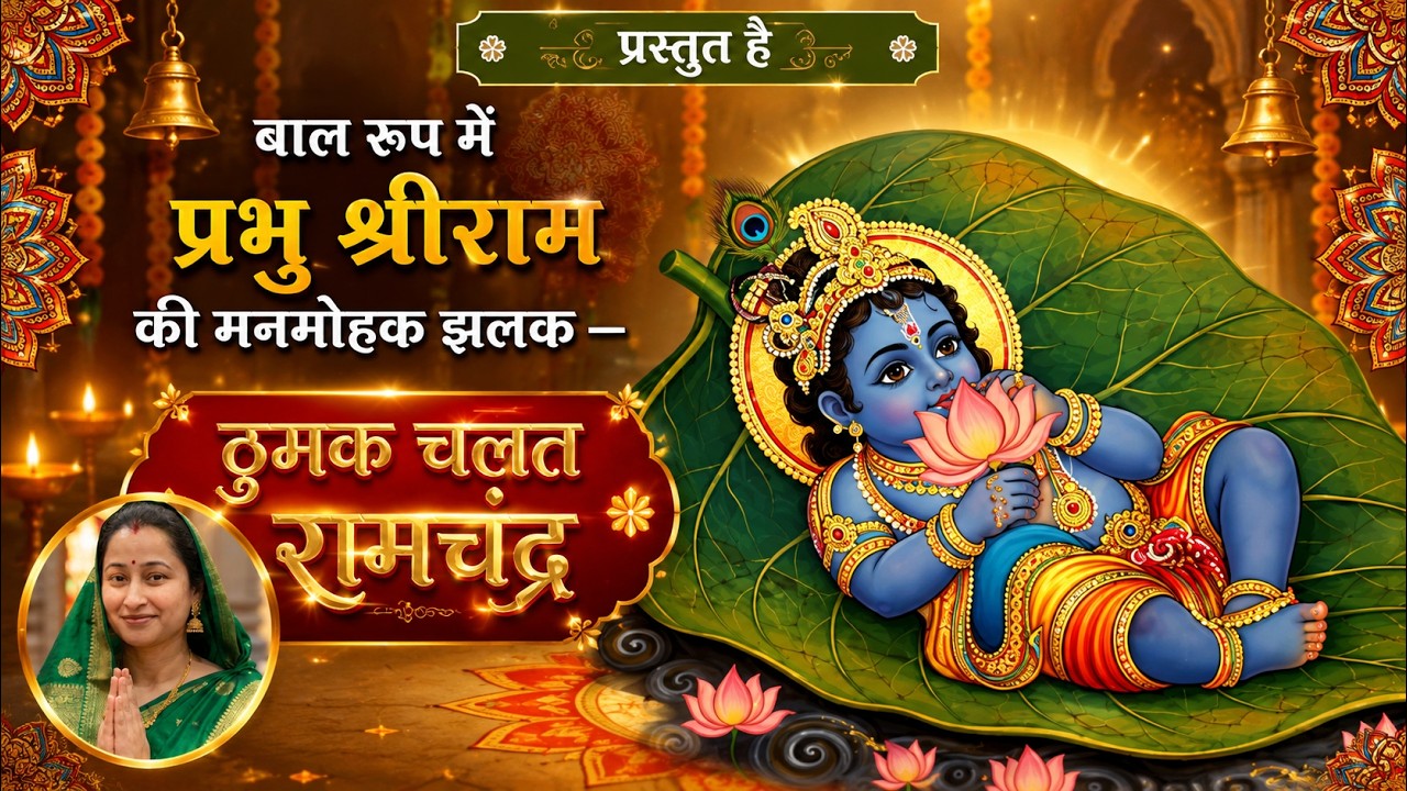 ठुमक चलत रामचंद्र 🙏 | Most Beautiful Ram Bhajan | Bal Ram Darshan | Ram Navami Special