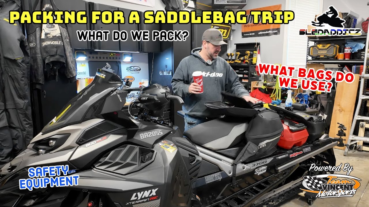 Packing for a Snowmobile Saddlebag Trip | What Do We Bring? | BRP LinQ Accessories