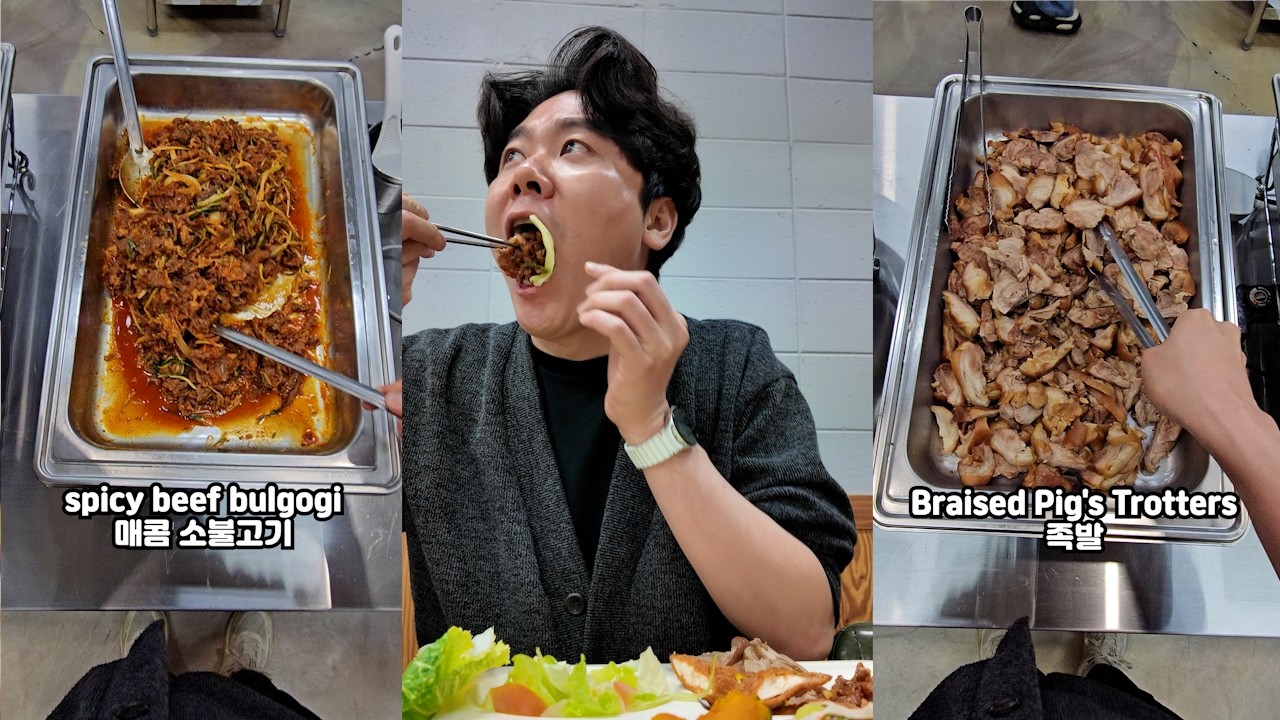 [spicy beef bulgogi & Chicken Tenders] The $6 Unlimited Korean Buffet #AllYouCanEat #ASMR #USAtiktok