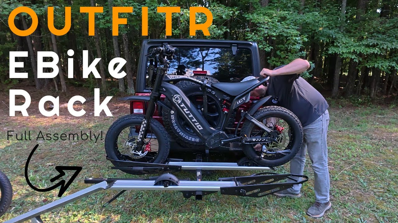 Assembly and Testing the OUTFITR 2-Bike Hitch E-Bike Rack with Ramp, Foldable Young Electric