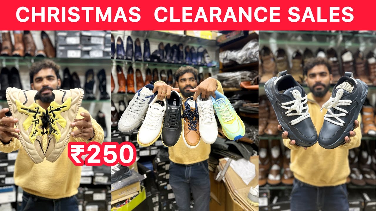 Christmas and New Year clearance sales shoes, just 250 JJ leather Valasaravakkam