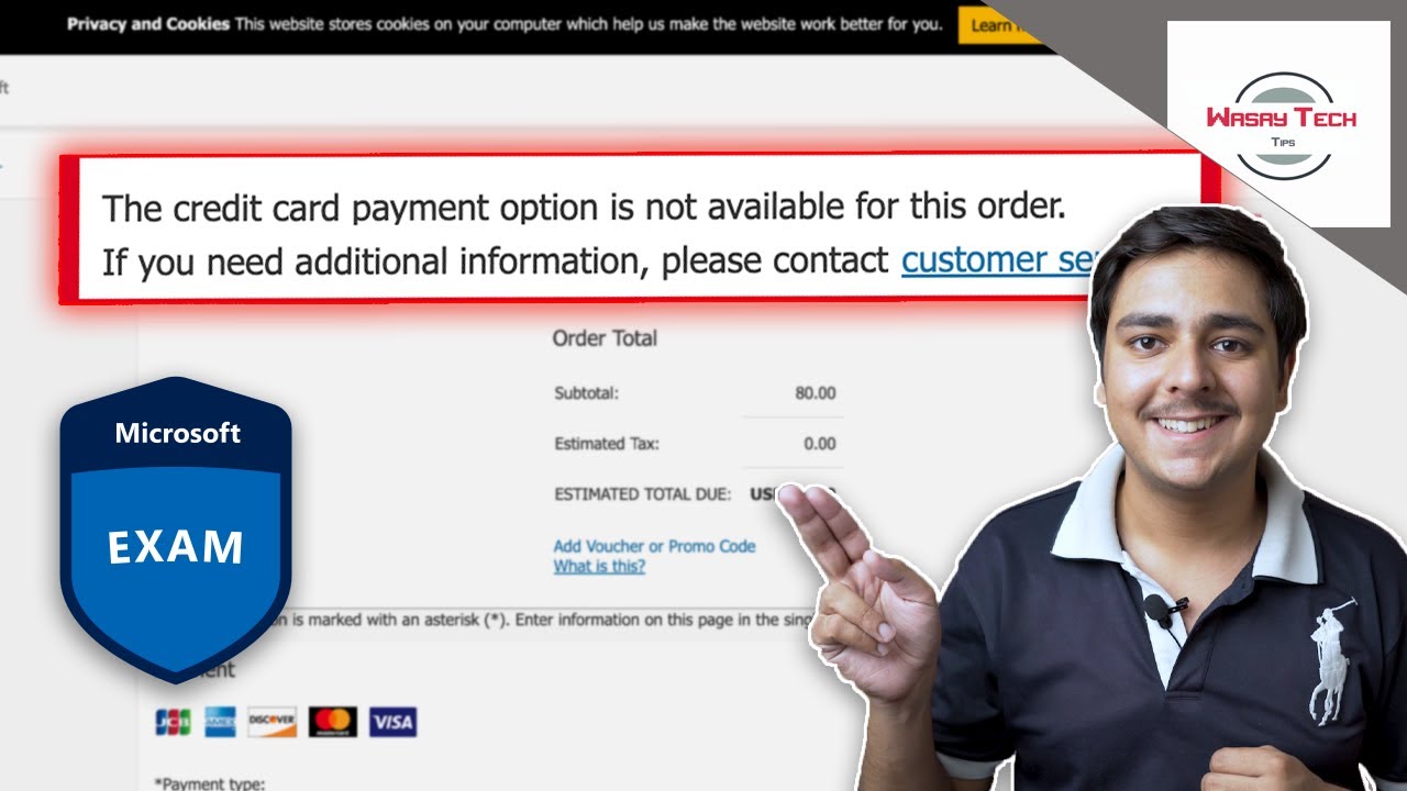Unable to Pay Microsoft Exam Fee | Cannot Pay Microsoft Exam Fee SOLUTION !