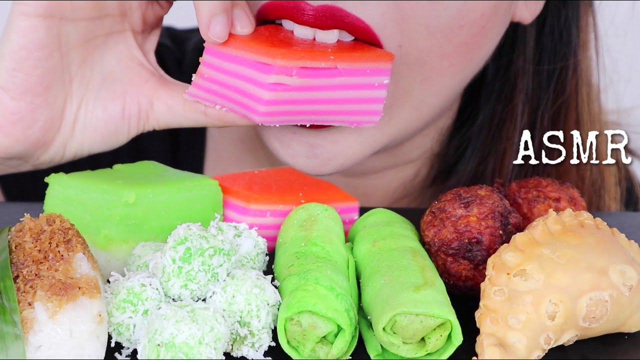 ASMR MALAYSIAN/INDONESIAN TRADITIONAL DESSERTS | KUIH TRADISIONAL | EATING SOUNDS | MUKBANG MALAYSIA
