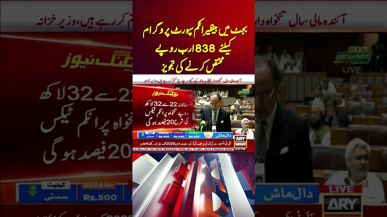 Rs838 billion allocated for Benazir Income Support Program #benazeer_income_sport #shorts