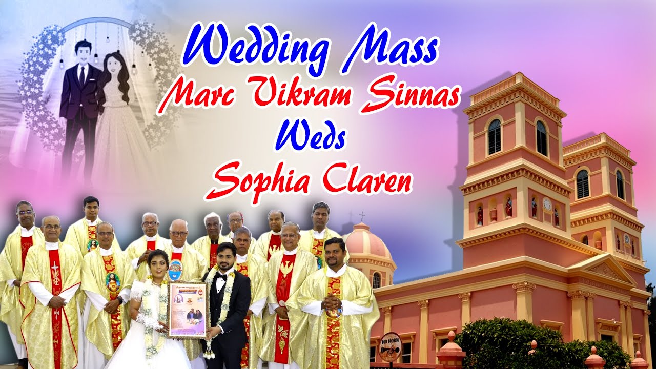 🔴Wedding Mass Église Notre-Dame des Anges, pondichéry.
