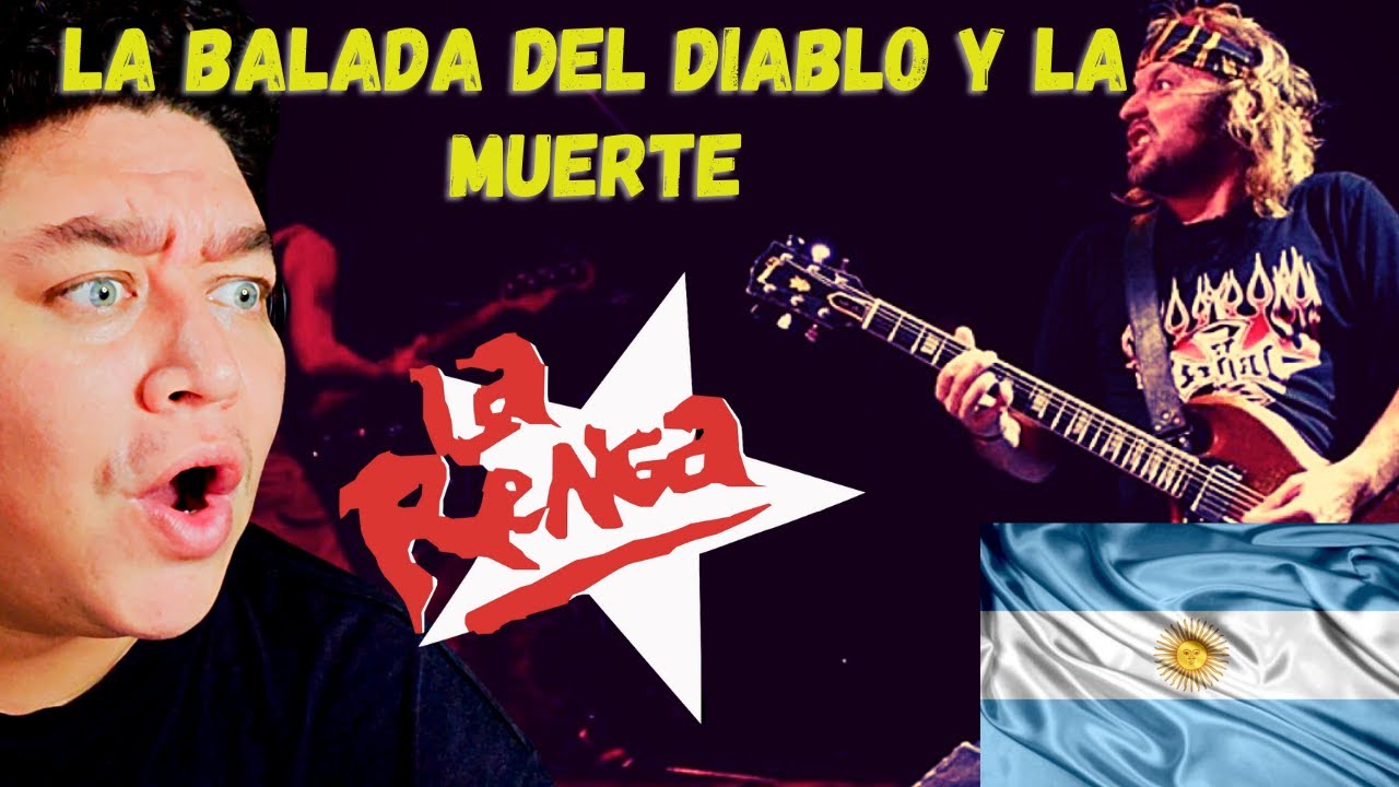 REACCION a LA RENGA - BALADA DEL DIABLO Y LA MUERTE! por Primera Vez!
