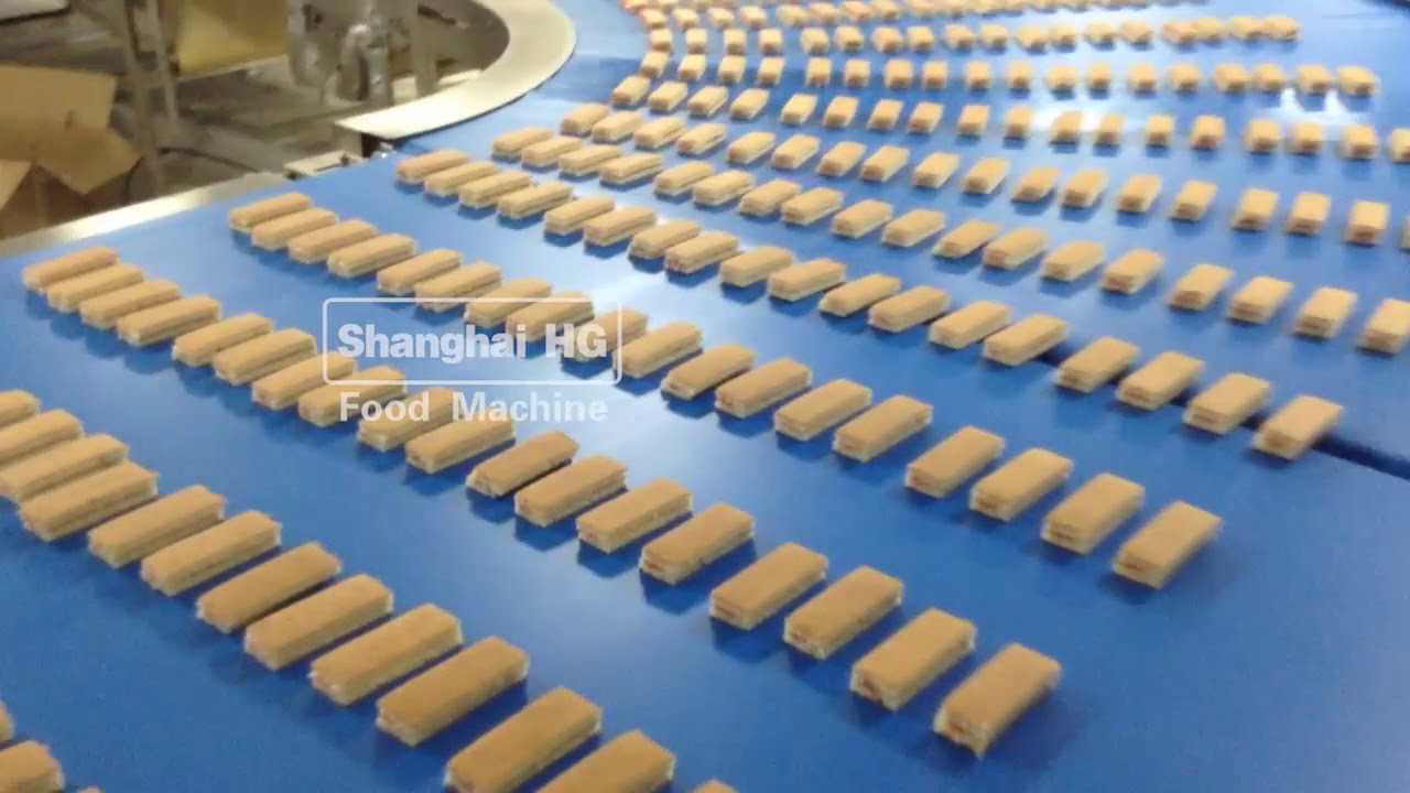 Full Automatic Layer Cake/Swiss Roll Production Line Running in HG india customer小瑞士卷 印度