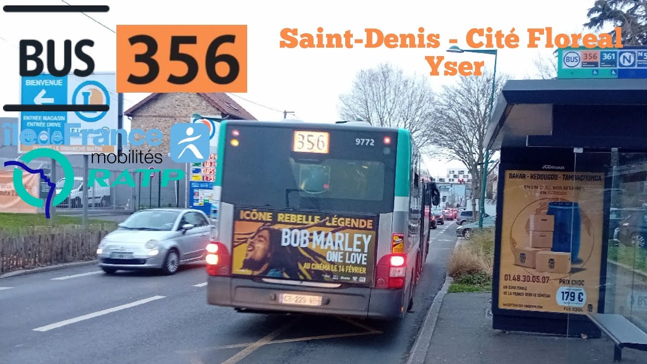 Bus 356 Ratp man lion's city Le Trajet Entre Saint-Denis - Cité Floreal➡️Yser