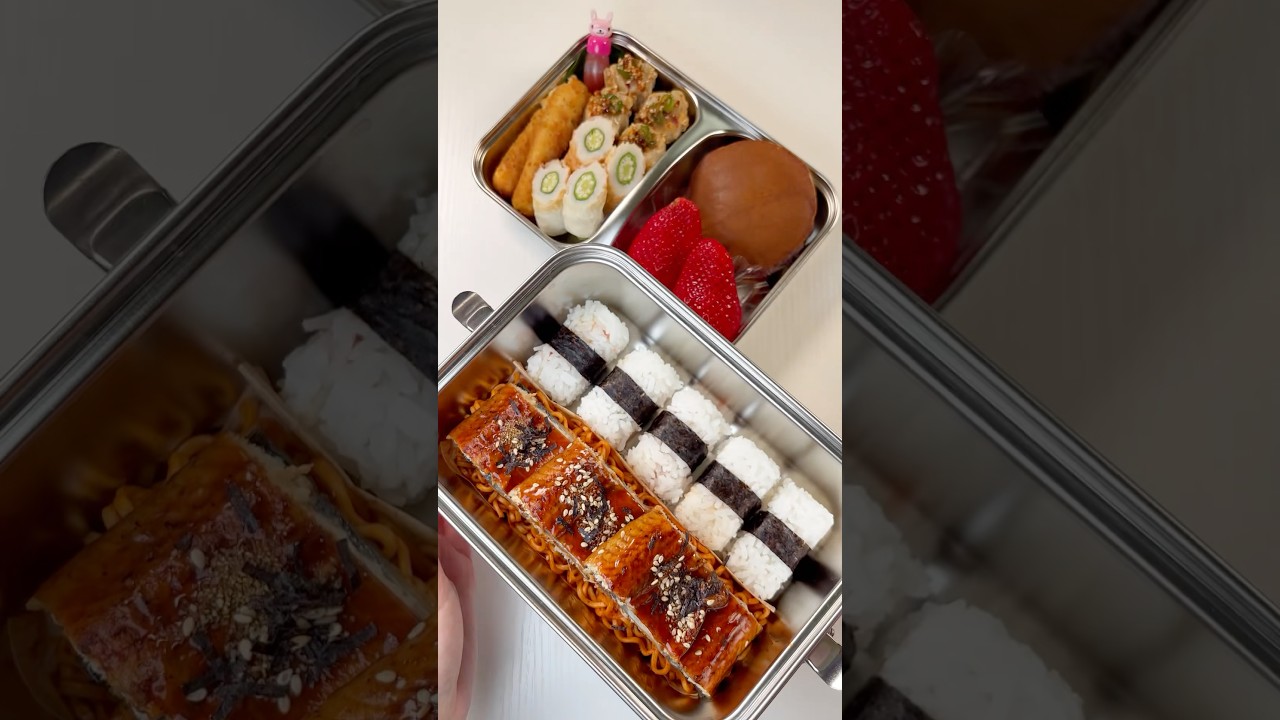 ASMR🎧Let's Make My Bento🍜🍙#asmr #lunchbox #ramen