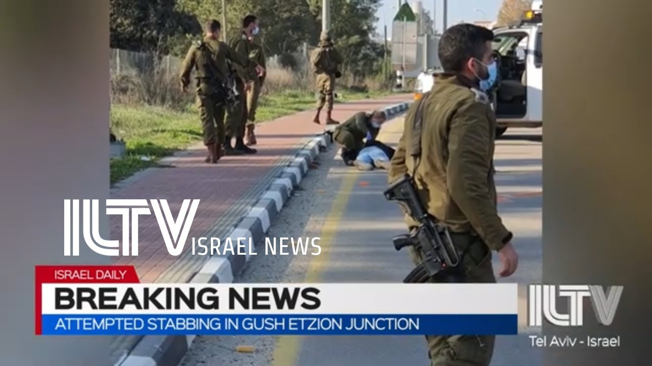 BREAKING NEWS: Attempted stabbing In Gush Etzion junction