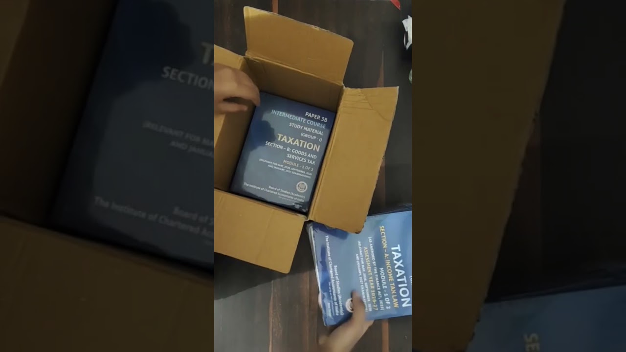 Unboxing CA inter May 2026 Books #explore #icai #cainter #viral #shorts #trending #castudent