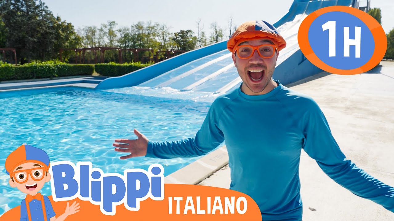 Blippi va in un parco acquatico - splash | Blippi in Italiano | Video educativi per bambini