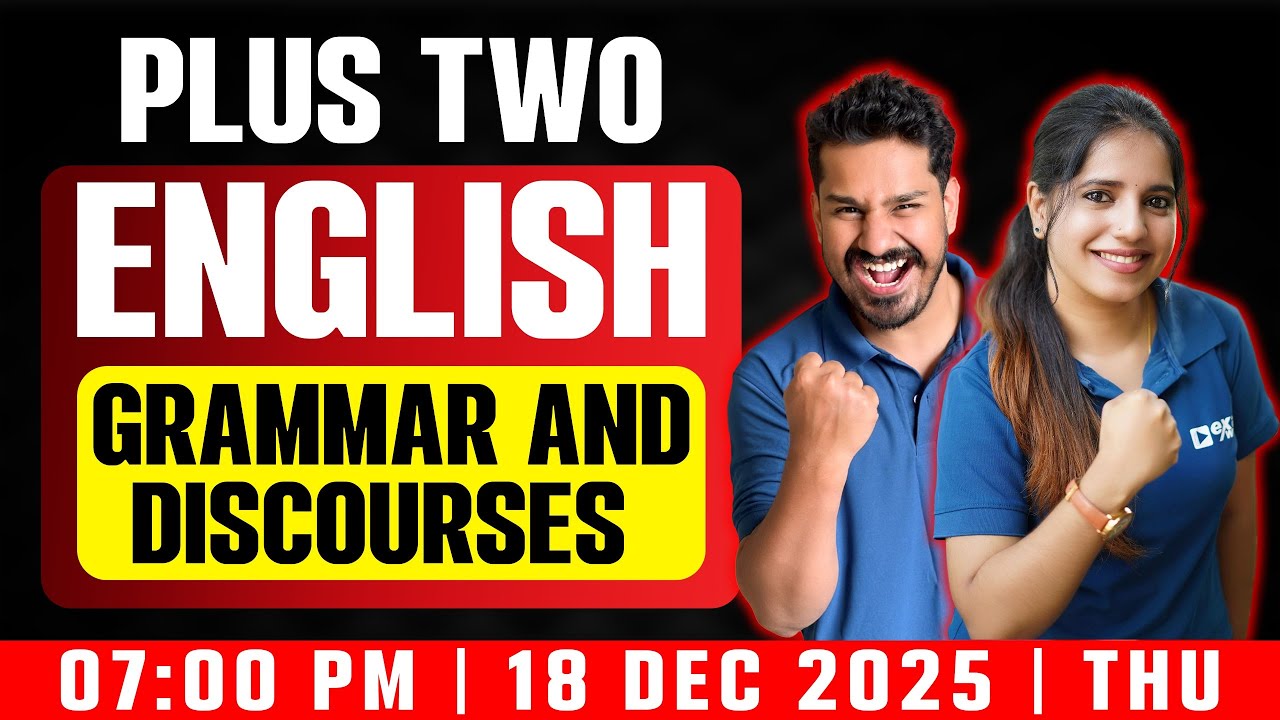 Plus Two English Christmas Exam | All Grammar and Discourses | Exam Winner