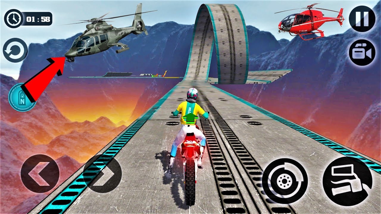 Impossible Moto Bike Tracks 3D 2018-Best Android Gameplay HD #60