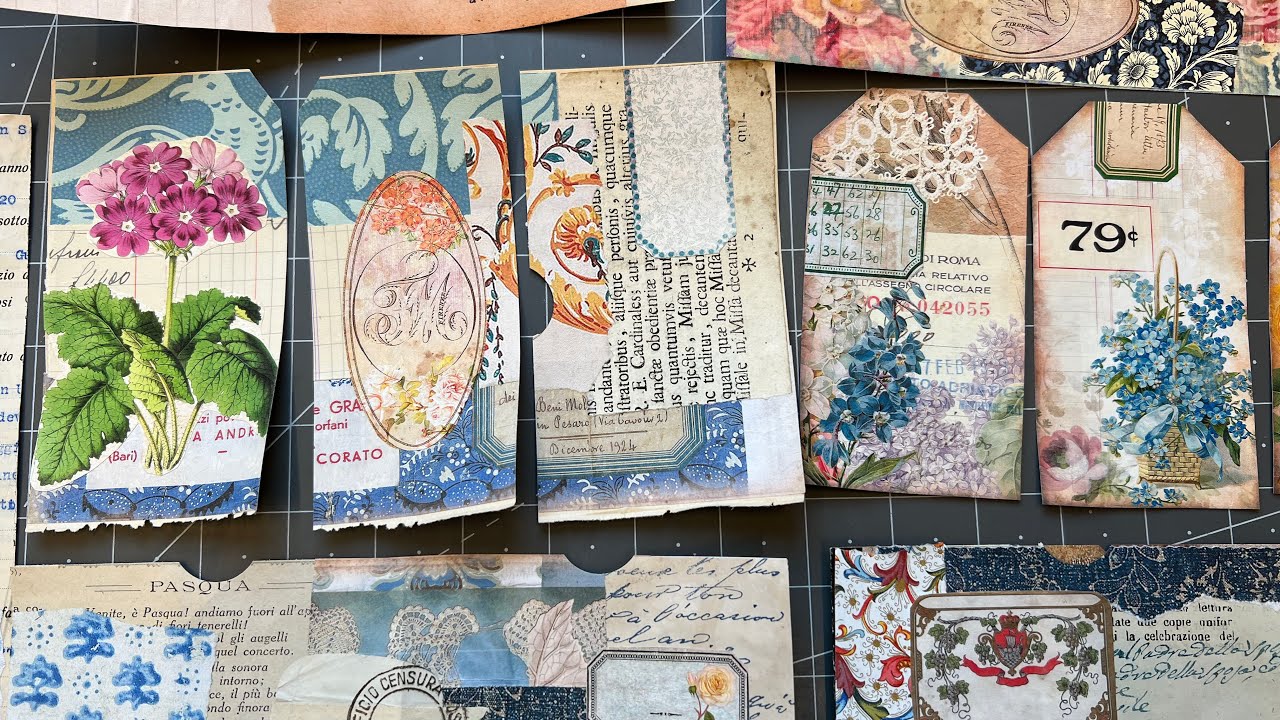 Craft with me #whatsinmybox | Random ephemera making session EP 01