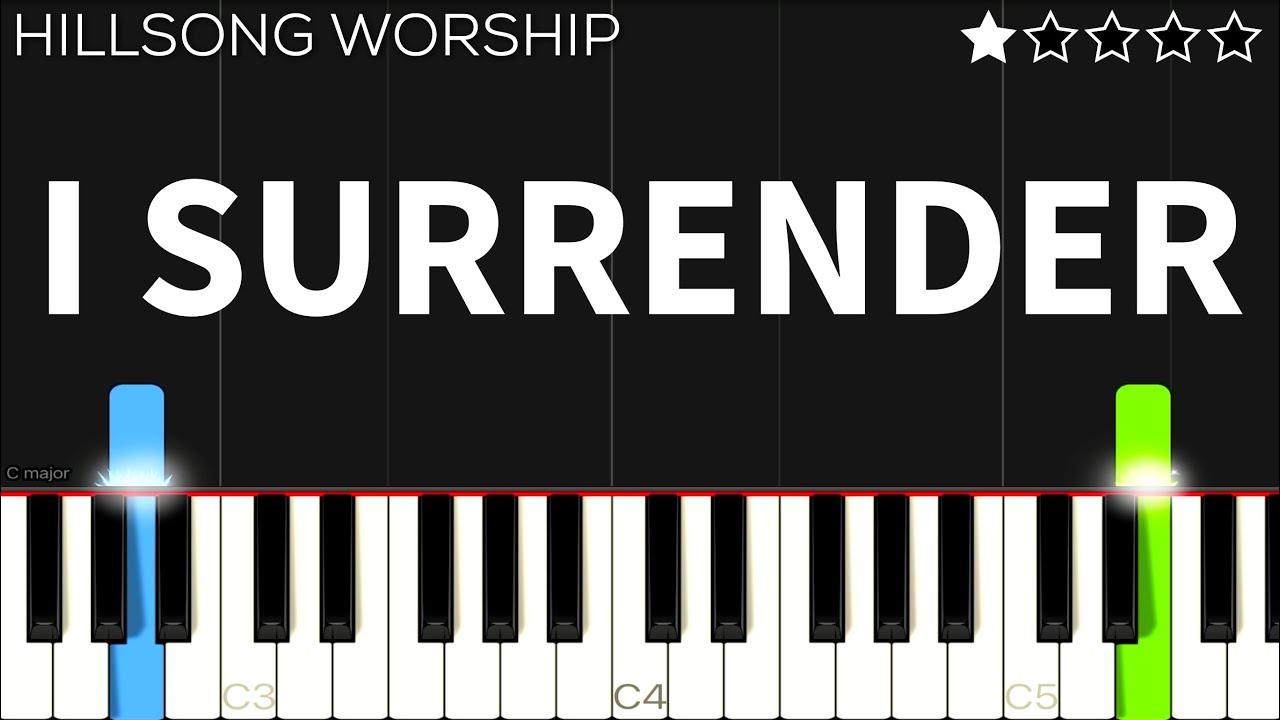 Hillsong Worship - I Surrender | EASY Piano Tutorial