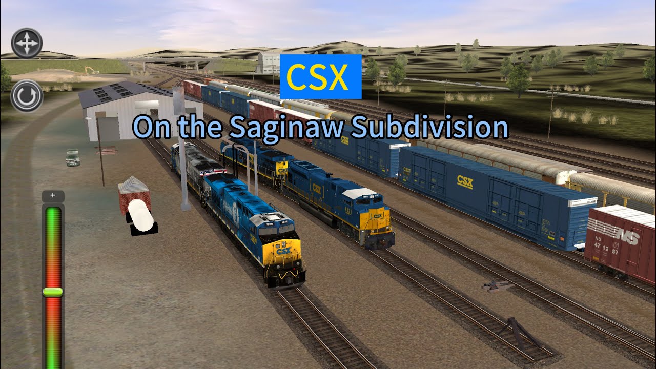Trainz 2: Some CSX trains on the Saginaw Subdivision