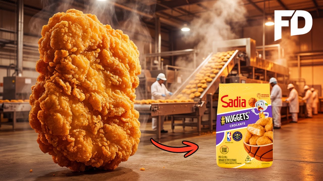 NOJENTO 🤮 Você Não Acredita Como é Feito NUGGETS na Fábrica | ASMR