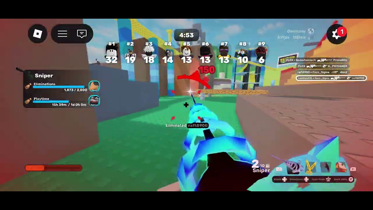 Trying to get gold wrap in Roblox rivals