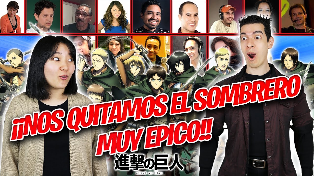 JAPONESA REACCIONA A LAS VOCES DE DOBLAJE LATINO DE SHINGEKI NO KYOJIN | OTAKU STYLE 😎