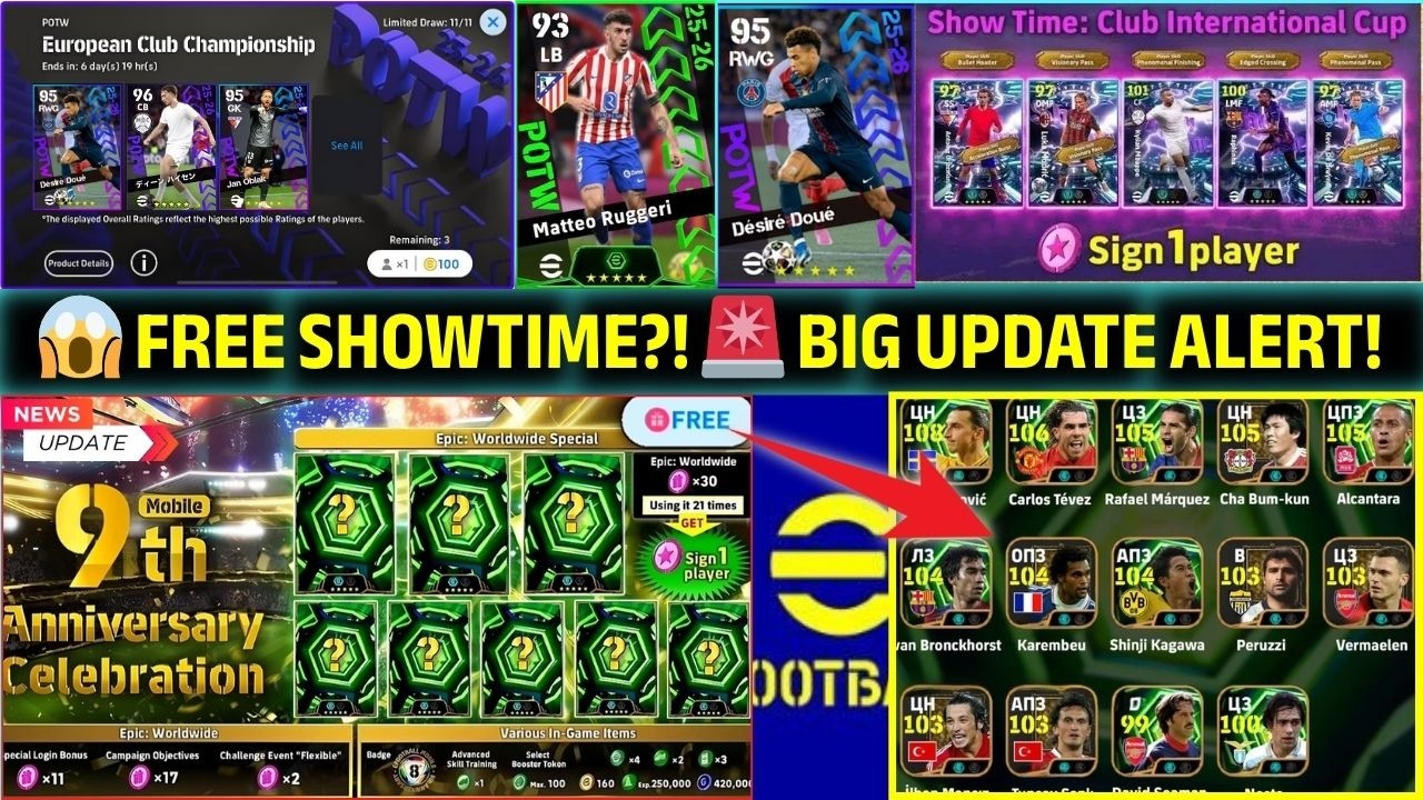 Thursday eFootball 2026 Update! FREE Showtime and LEAKED Campaign Details